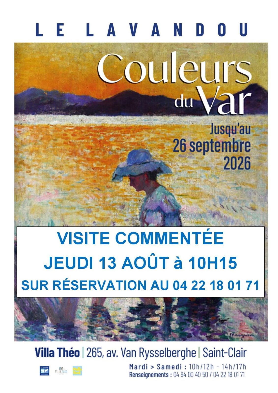 Visita guidata alla mostra «Couleurs du Var» alla Villa Théo_Le Lavandou