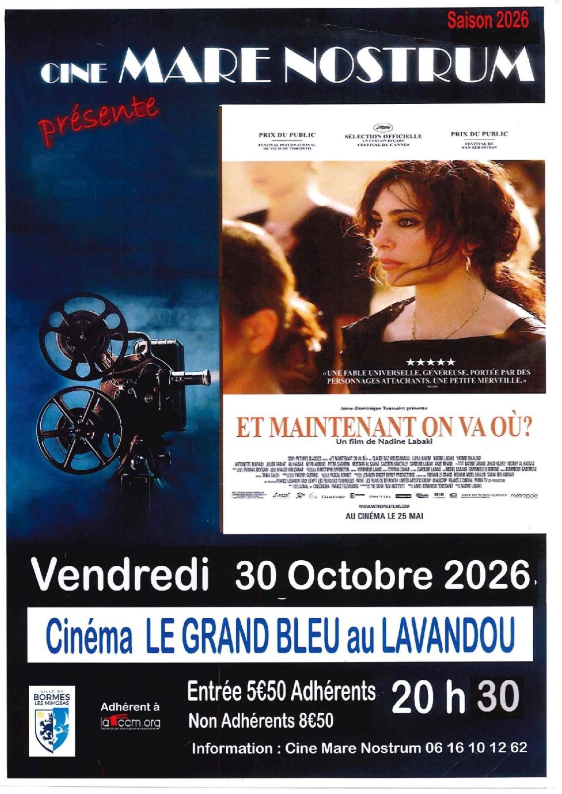 Cinema – Proiezione del film “Et maintenant on va où ?”_Le Lavandou