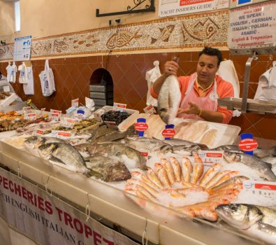 Marché aux poissons de Saint-Tropez